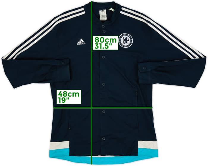 2014-15 Chelsea adidas Button Track Jacket - 8/10 - (M)