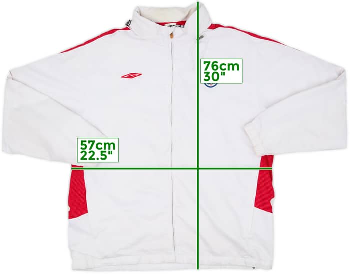 2005-07 England Umbro Hooded Rain Jacket - 7/10 - (M)