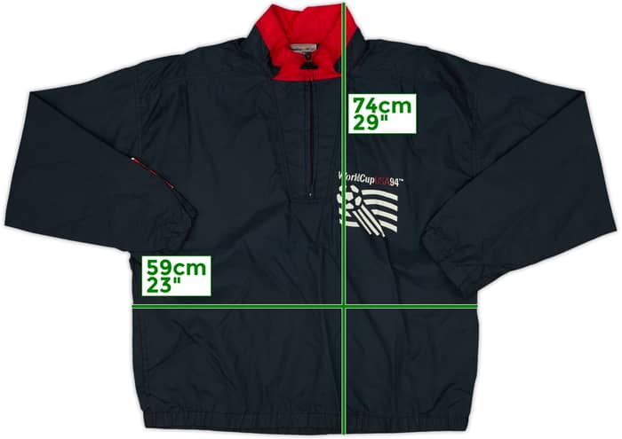 1994 USA Apex 1/4 Zip Rain Jacket - 8/10 - (M)
