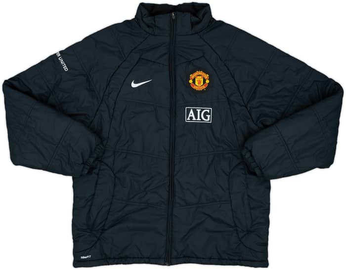 2008-09 Manchester United Nike Padded Coat - 8/10 - (L)