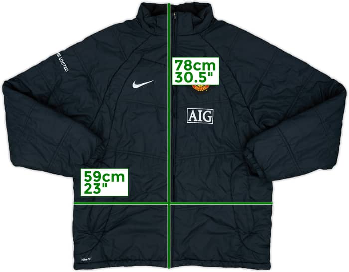 2008-09 Manchester United Nike Padded Coat - 8/10 - (L)