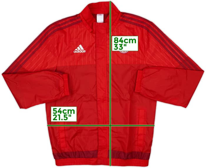 2015-16 Bayern Munich adidas Hooded Rain Jacket - 7/10 - (M)