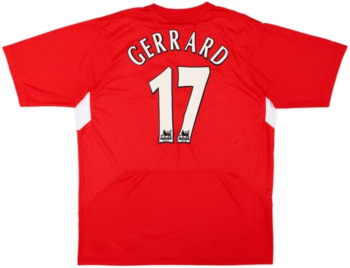 2004-06 Liverpool Home Shirt Gerrard #17 - 4/10 - (L)