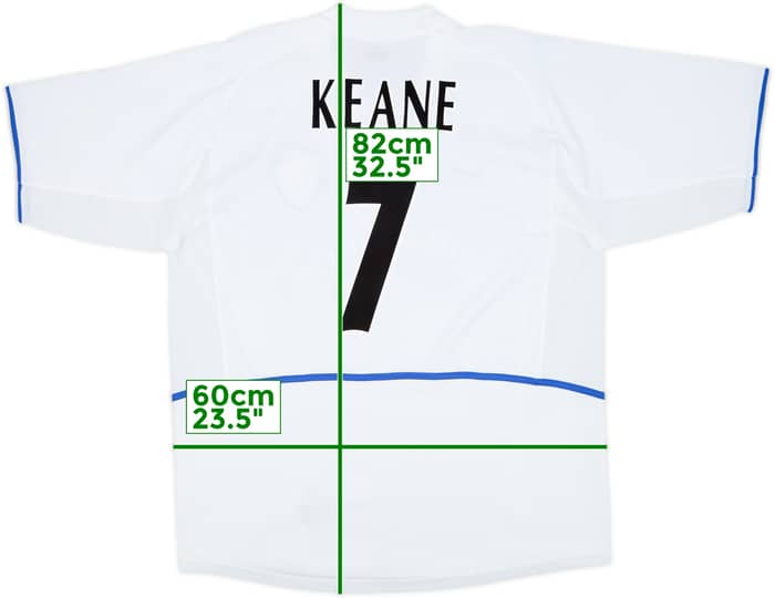 2002-03 Leeds United Home Shirt Keane #7 - 8/10 - (XL)