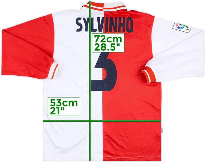 2002-04 Celta Vigo Away L/S Shirt Sylvinho #3 - 8/10 - (L)