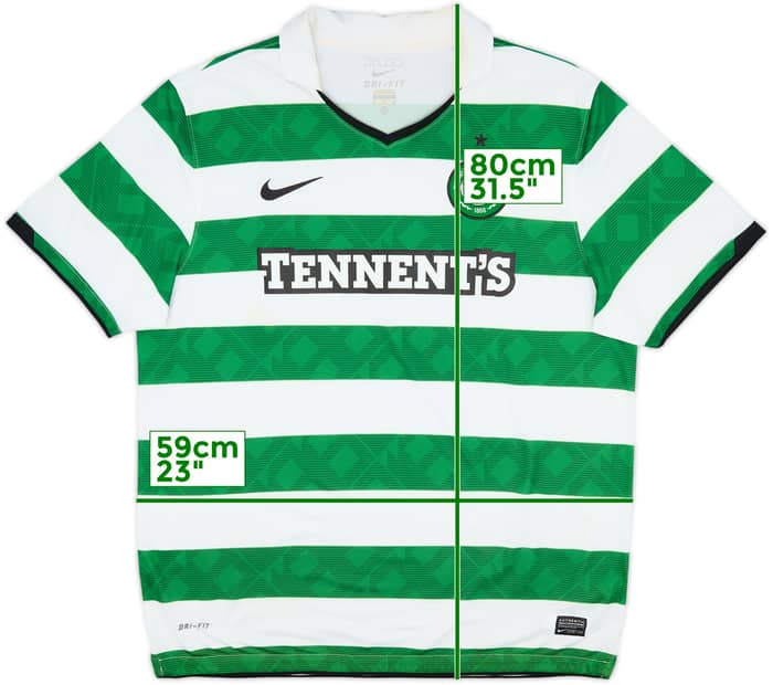2010-12 Celtic Home Shirt - 8/10 - (XL)