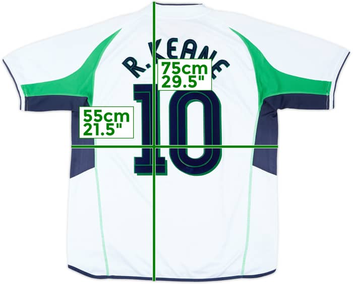 2002-03 Ireland Away Shirt R.Keane #10 - 6/10 - (XL)
