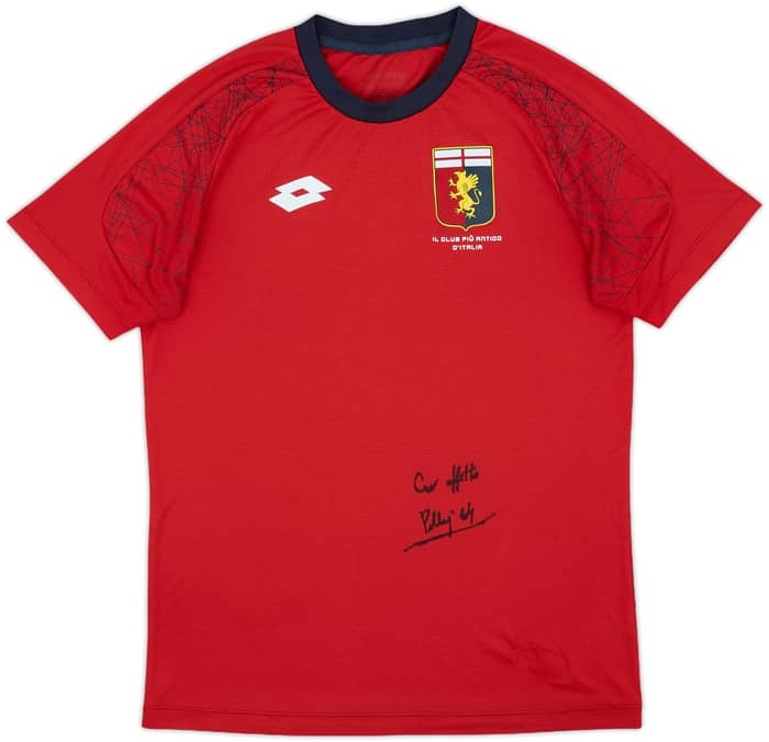 2016-17 Genoa Lotto Signed Training Shirt - 8/10 - (S)