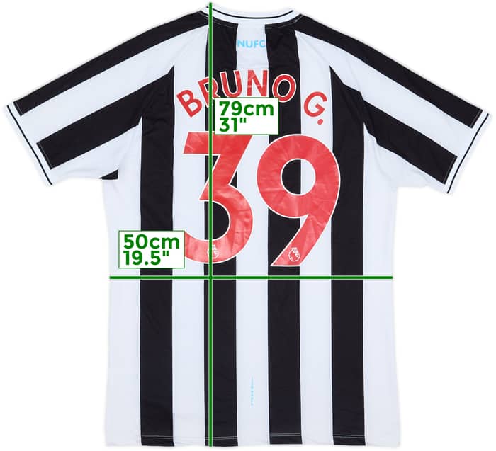 2022-23 Newcastle Authentic Home Shirt Bruno G.#39 - 8/10 - (M)