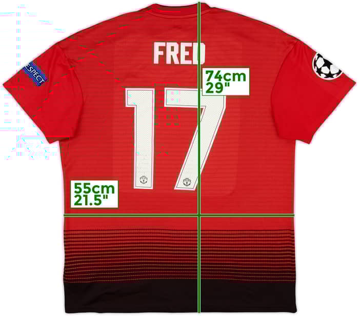 2018-19 Manchester United Home Shirt Fred #17 - 6/10 - (L)