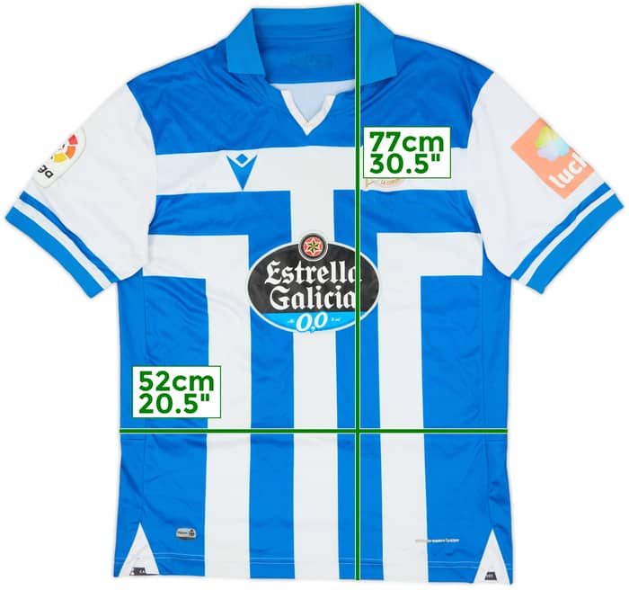 2020-21 Deportivo de La Coruna Home Shirt - 5/10 - (L)