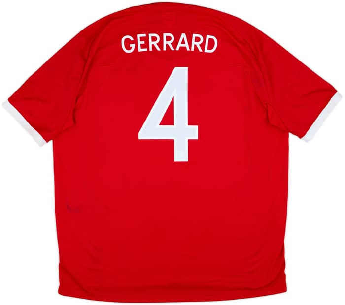 2010-11 England Away Shirt Gerrard #4 - 5/10 - (XXL)