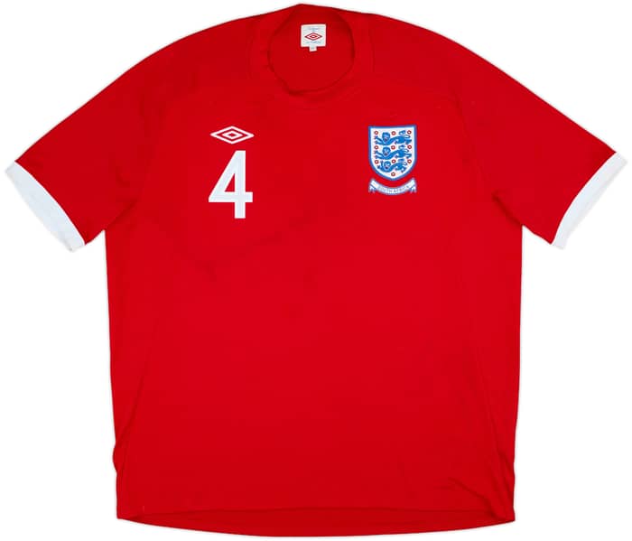 2010-11 England Away Shirt Gerrard #4 - 5/10 - (XXL)