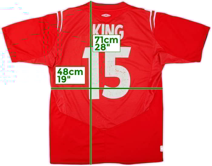 2004-06 England Away Shirt King #15 - 5/10 - (M)