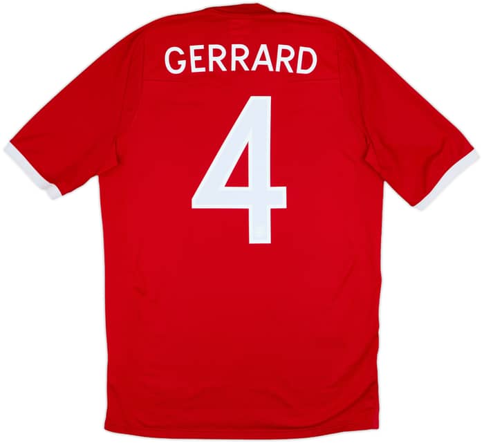 2010-11 England Away Shirt Gerrard #4 - 8/10 - (S)