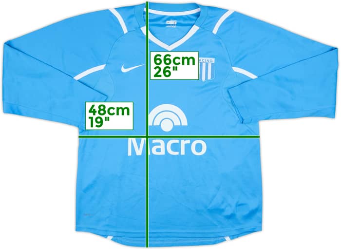 Camiseta Nike de entrenamiento L/S del Racing Club 2006-07 - 5/10 - (S)