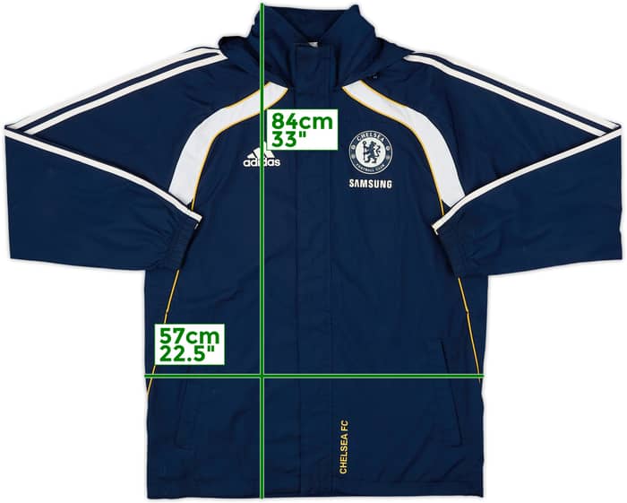 2010-11 Chelsea adidas Hooded Rain Jacket - 6/10 - (XL)