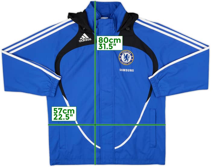 2008-09 Chelsea adidas Hooded Rain Jacket - 6/10 - (L)