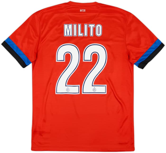 2012-13 Inter Milan Away Shirt Milito #22 - 8/10 - (M)