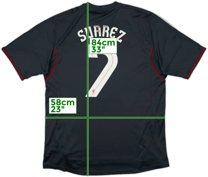 2011-12 Liverpool Away Shirt Suarez #7 - 4/10 - (XL)