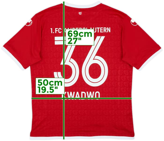 2017-18 Kaiserslautern Home Shirt Kwadwo #36 - 7/10 - (M)