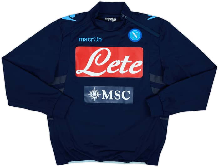 2010-11 Napoli Macron 1/4 Zip Drill Top - 7/10 - (M)