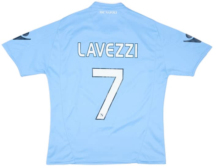 2009-10 Napoli Home Shirt Lavezzi #7 - 6/10 - (M)