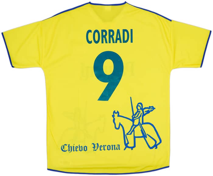 2001-02 Chievo Verona Home Shirt Corradi #9 - 7/10 - (XL)