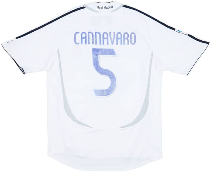2006-07 Real Madrid Home Shirt Cannavaro #5 - 5/10 - (XXL)