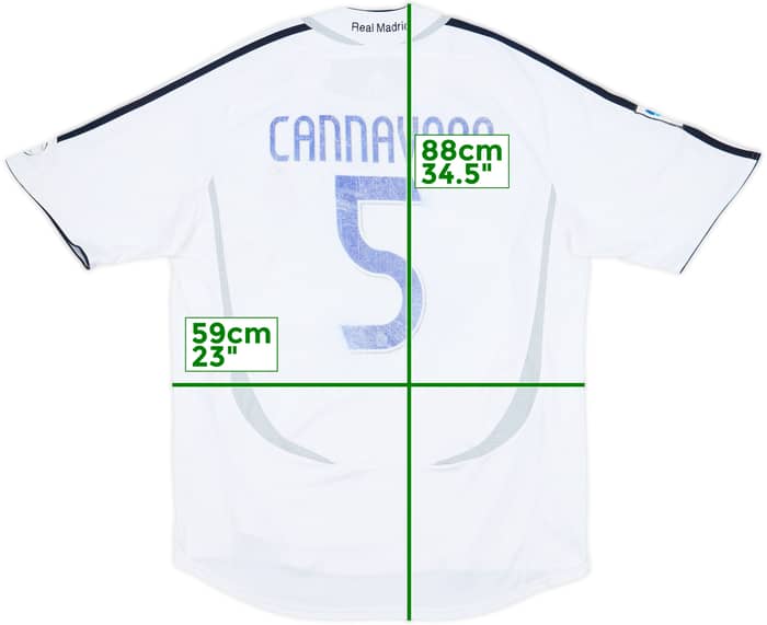 2006-07 Real Madrid Home Shirt Cannavaro #5 - 5/10 - (XXL)