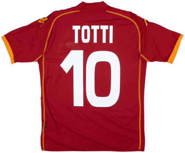 2008-09 Roma Home Shirt Totti #10 - 6/10 - (XS)