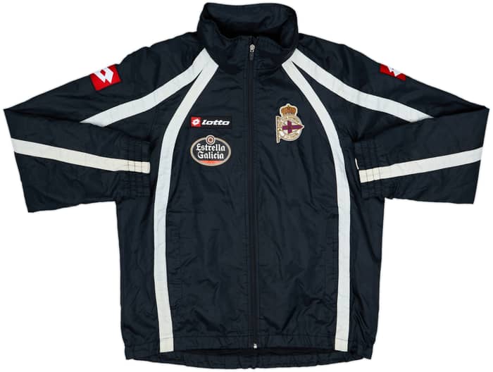 2009-10 Deportivo de La Coruna Lotto Hooded Rain Jacket - 8/10 - (M)