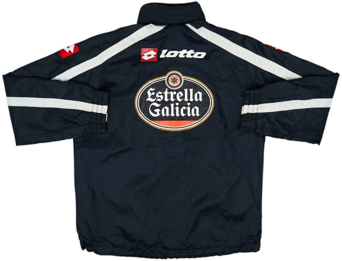 2009-10 Deportivo de La Coruna Lotto Hooded Rain Jacket - 8/10 - (M)