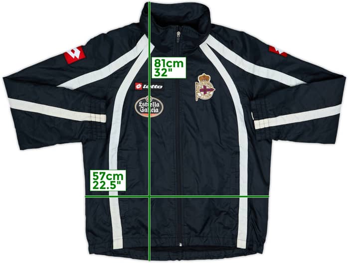 2009-10 Deportivo de La Coruna Lotto Hooded Rain Jacket - 8/10 - (M)