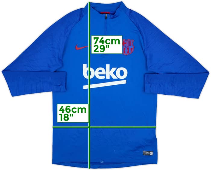 2019-20 Barcelona Nike 1/4 Zip Drill Top - 7/10 - (M)