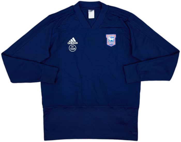 2017-18 Ipswich Player Issue adidas Drill Top - 6/10 - (L)