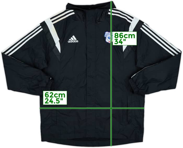 2015-16 Cardiff City adidas Hooded Track Jacket - 7/10 - (L)
