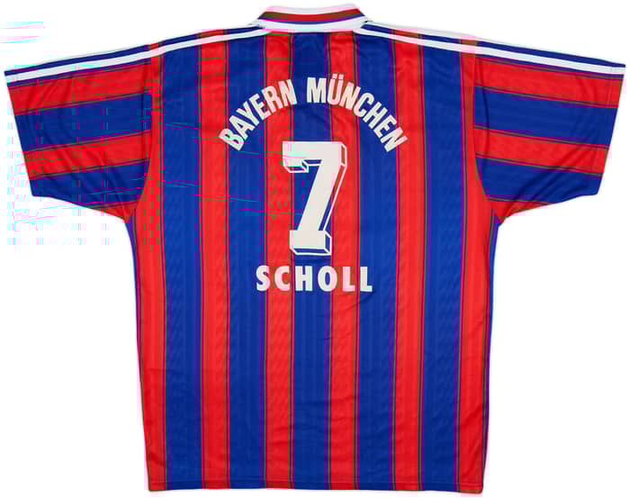 1995-97 Bayern Munich Home Shirt Scholl #7 - 7/10 - (L)