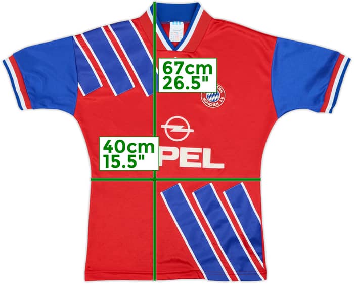 1993-95 Bayern Munich Home Shirt - 6/10 - (L.Boys)