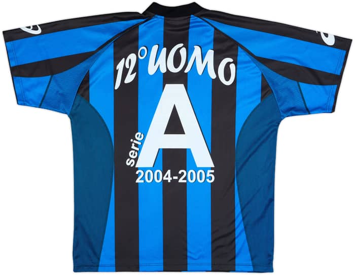 2004-05 Atalanta Basic '12 Uomo' Home Shirt - 8/10 - (XL)