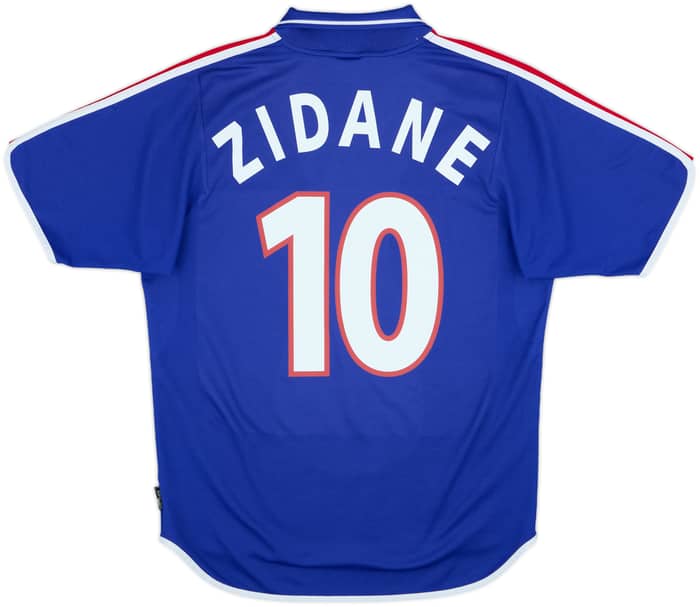 2000-02 France Home Shirt Zidane #10 - 7/10 - (M)