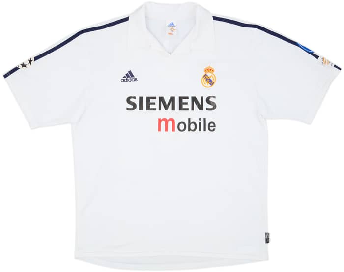2002-03 Real Madrid Centenary Home Shirt Zidane #5 - 7/10 - (XL)