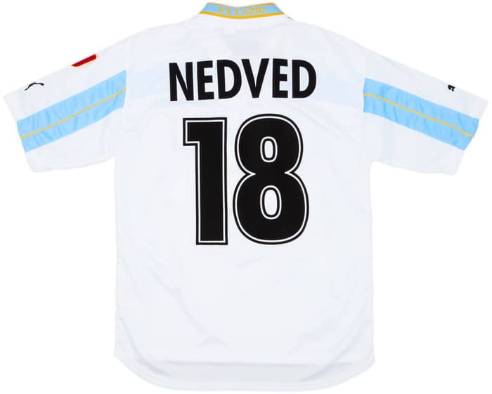 1999-00 Lazio Centenary Home Shirt Nedved #18 - 8/10 - (S)