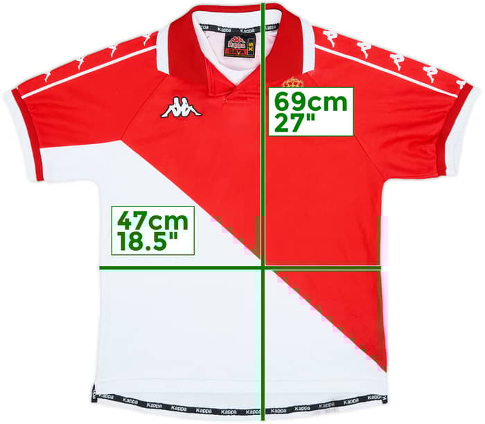 2000-01 Monaco Home Shirt - 8/10 - (XS)