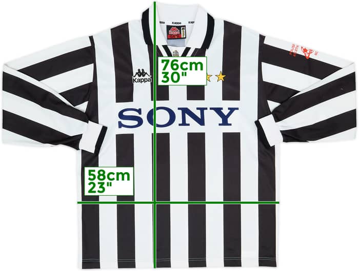 1995-97 Juventus Home L/S Shirt #2 - 5/10 - (M)