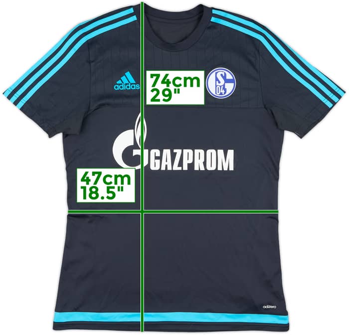2015-16 Schalke adizero Training Shirt - 5/10 - (M)