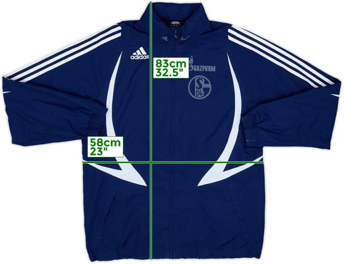 2007-08 Schalke adidas Hooded Rain Jacket - 3/10 - (M)