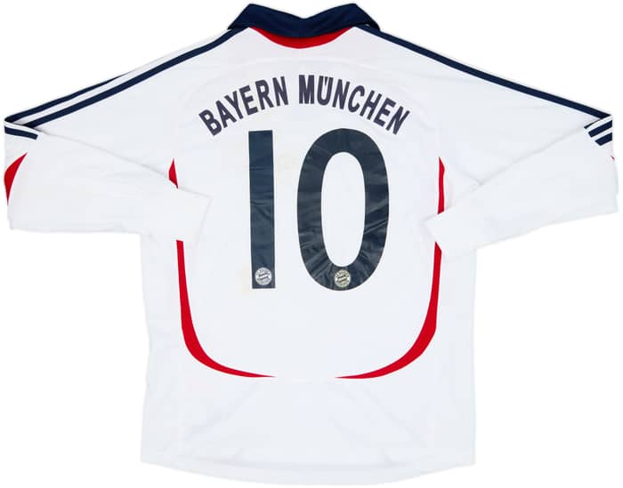 2006-07 Bayern Munich Away L/S Shirt #10 - 7/10 - (XL.Boys)
