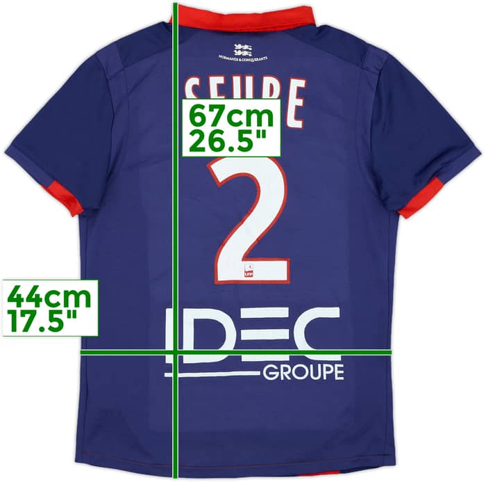 2016-17 Caen Home Shirt Seube #2 - 3/10 - (S)