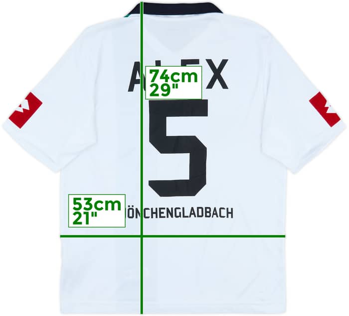 2008-09 Borussia Monchengladbach Home Shirt Alex #5 - 7/10 - (S)